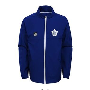 NWOT MAPLE LEAFS YOUTH PREVAIL LIGHT WEIGHT JACKET SIZE LARGE (14/16)